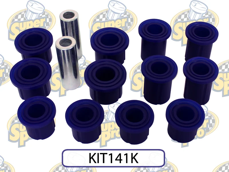 Complete Rear Leaf Spring Bushing Kit, SuperPro Nissan Frontier